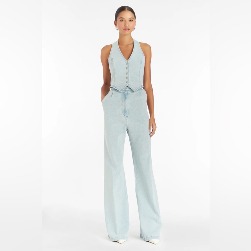 Amanda Uprichard Ethan Denim Jumpsuit